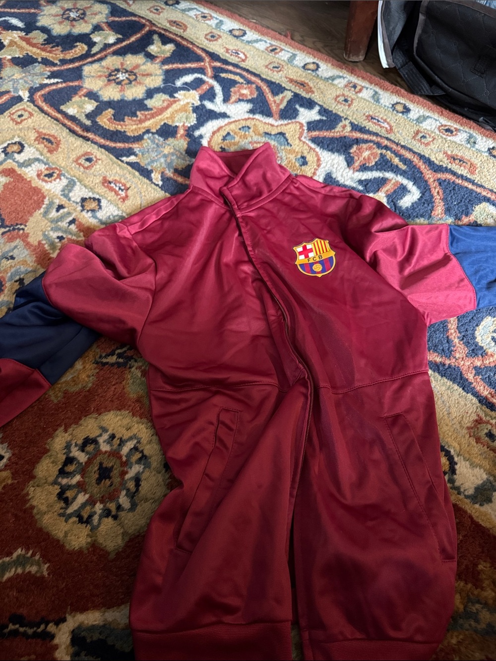 FC Barcelona Kids Maroon Track Jacket